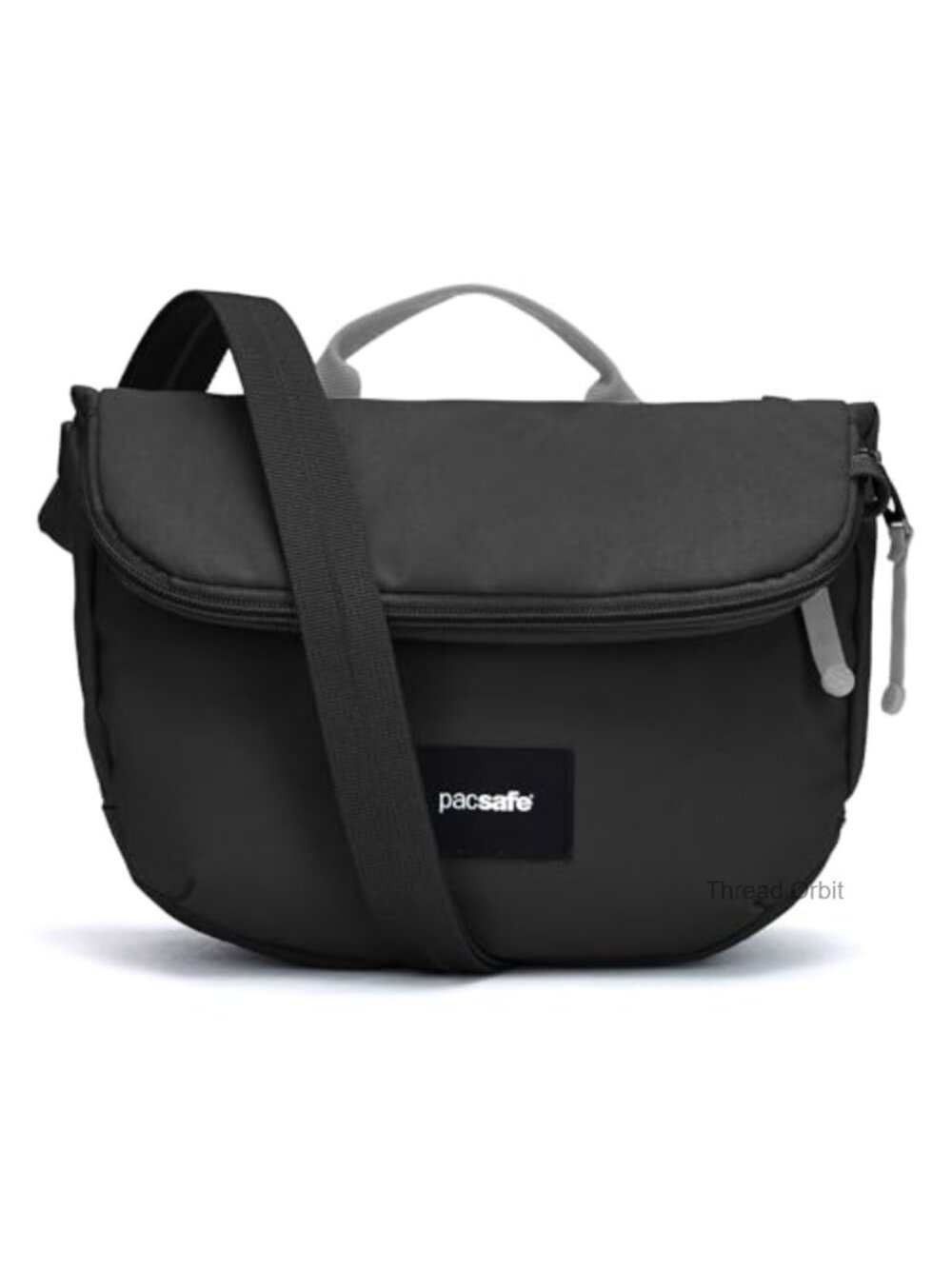 Anti-Theft Crossbody Saddle Bag Recycled Polyester expandable